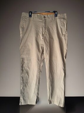 Columbia Men's Beige Chino Regular Fit Utility Pants-38x30-EC